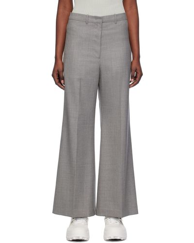 Low Classic Pantalon ample gris - Noir