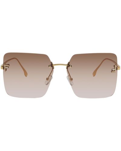 Fendi Gold First Sunglasses - Black