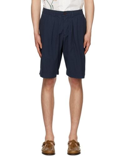 Universal Works Pleated Shorts - Blue
