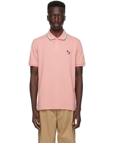 PS by Paul Smith Pink Broad Stripe Zebra Polo - Multicolor