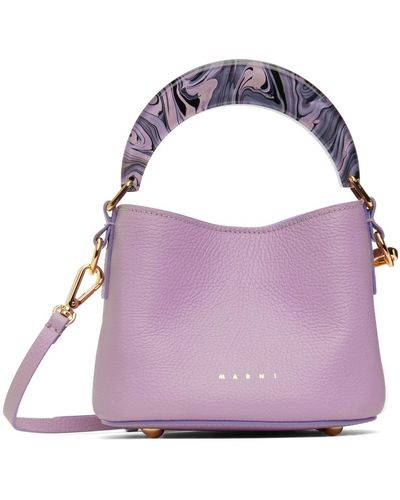 Marni Venice Mini Bucket Bag - Purple