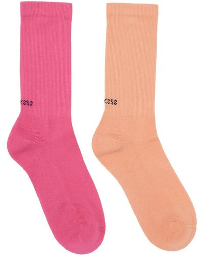 Socksss Ensemble de deux paires de chaussettes et roses