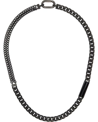 Zegna Id Necklace - Black