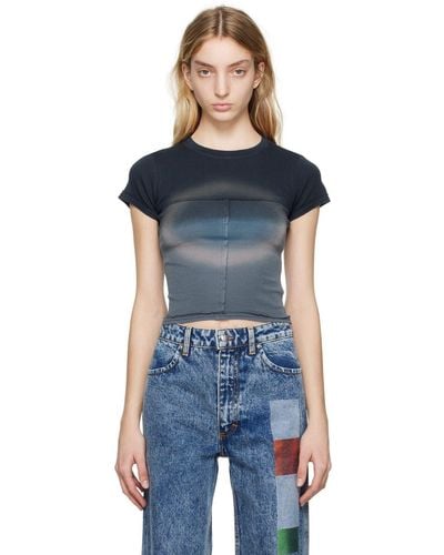 ECKHAUS LATTA OVERSIZED CROPPED TOPS