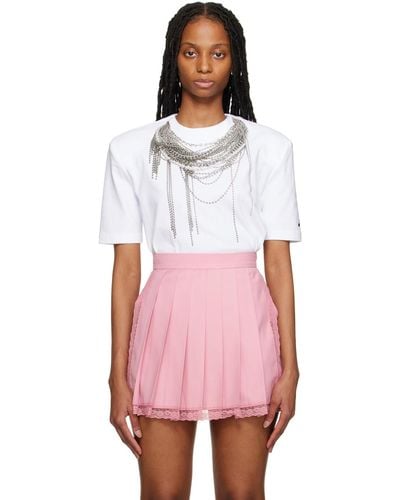 Pushbutton Necklace T-shirt - Pink