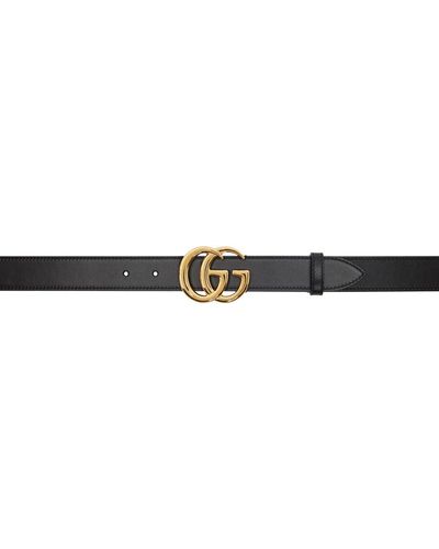 Gucci Gg Marmont Belt - Black