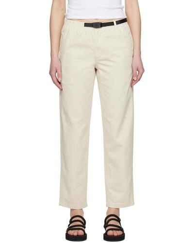 Gramicci Belted Trousers - Natural