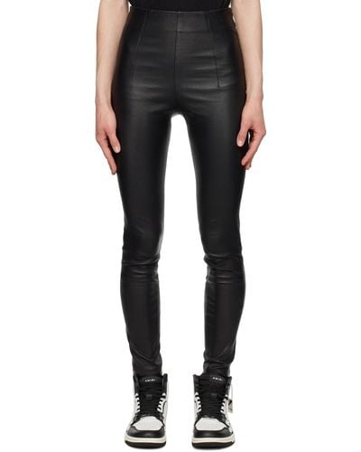 Amiri Zip Vent Leather leggings - Black