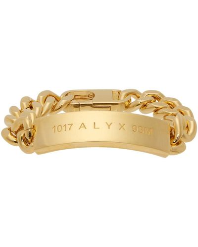 1017 ALYX 9SM Bracelet-chaînette doré à logo - Métallisé