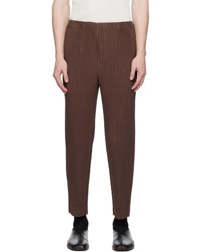 Homme Plissé Issey Miyake Homme Plissé Issey Miyake Monthly Colour September Trousers - Multicolour