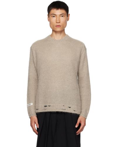 Undercover Grey Ripped Jumper - Black