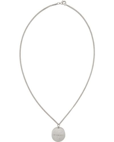 Vetements Silver Grinder Necklace - Metallic