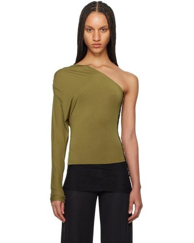 Miaou Green Katia Long Sleeve T-shirt - Black