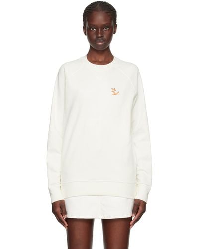 Maison Kitsuné Off-white Chillax Fox Sweatshirt - Black