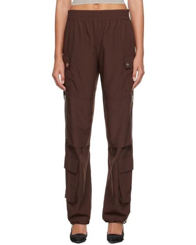 Dion Lee Brown Pocket Cargo Trousers