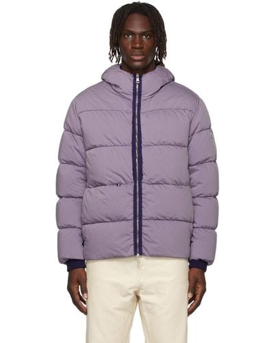 Moncler Down Quilted Paviot Jacket - Purple
