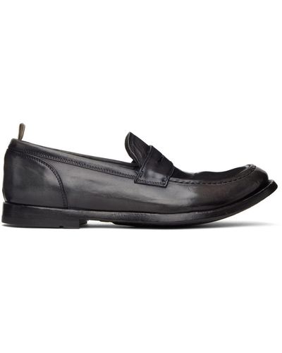 Officine Creative Anatomia 071 Penny Loafers - Black