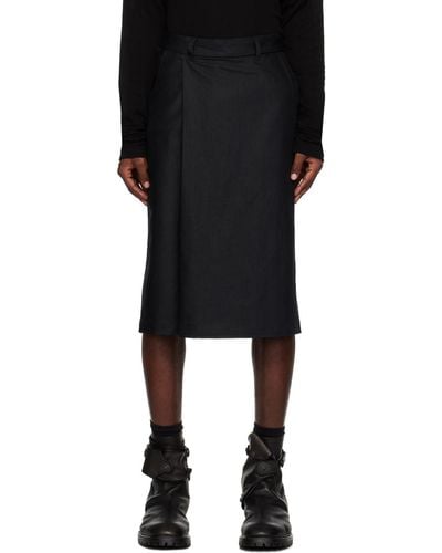 Julius Wrapped Shorts - Black
