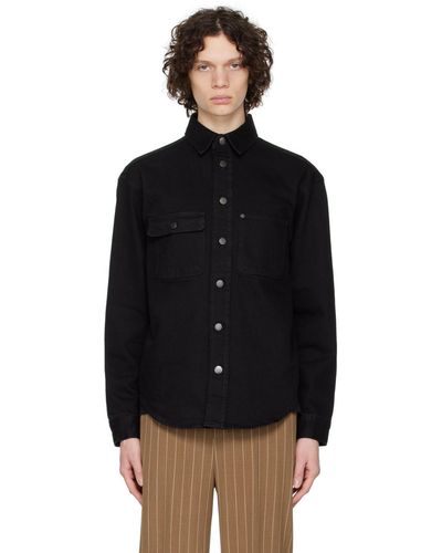 Filippa K Black Relaxed-fit Denim Shirt