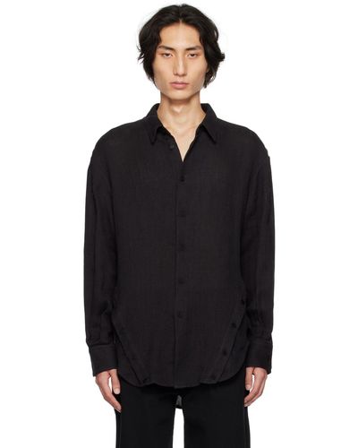 Eckhaus Latta Placket Shirt - Black