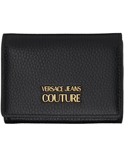 Versace ロゴ 財布 - ブラック