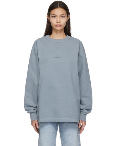 Acne Studios Blue Print Sweatshirt - Gray