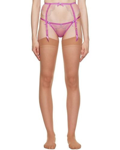 Agent Provocateur Lorna Garter Belt - Multicolour