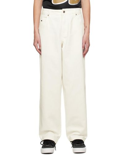 Dime Off- baggy Jeans - White