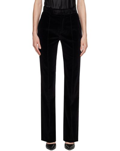 FRAME 'the Slim Stacked' Trousers - Black