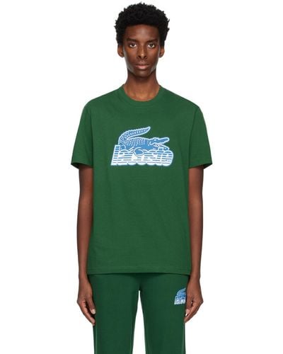 T-shirts Vert Lacoste pour homme | Lyst