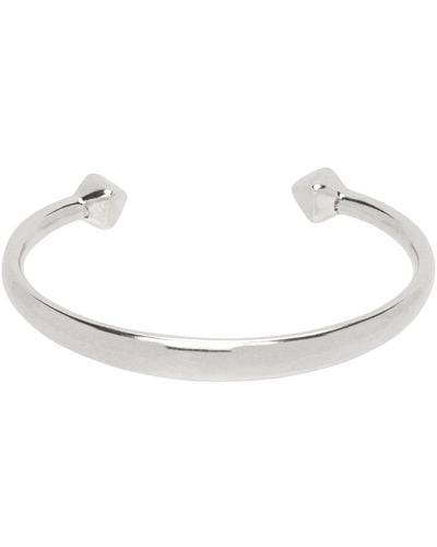 Isabel Marant Silver Ring Cuff Bracelet - Black