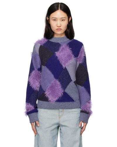 Marni Rhombus Sweater - Purple