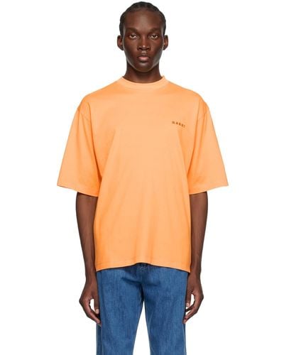 Marni Orange Sunset T-shirt - Blue