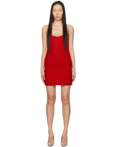 Valentino Panelled Minidress - Red