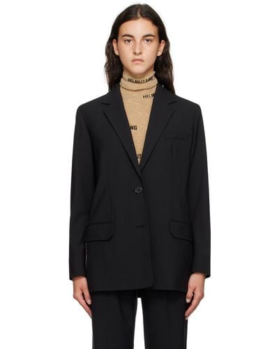 Helmut Lang Black Jacquard Blazer