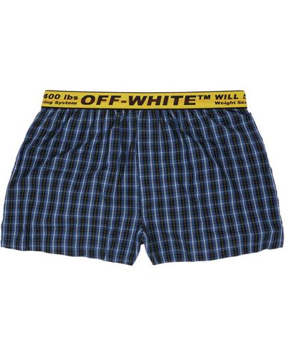 Blue and White Boxers for Men | Lyst