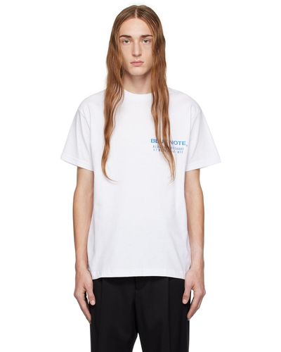 Wacko Maria T-shirt blanc à texte et image imprimés
