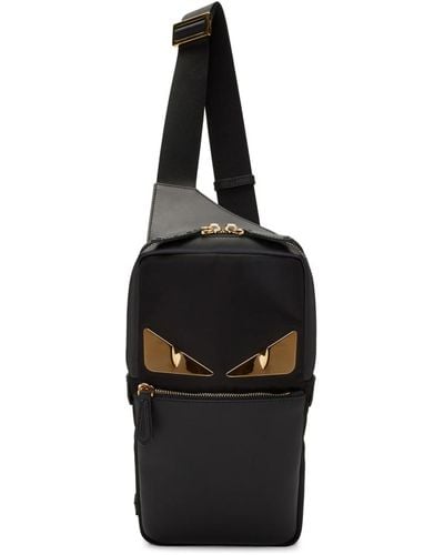 Fendi Black Bag Bugs One-shoulder Backpack