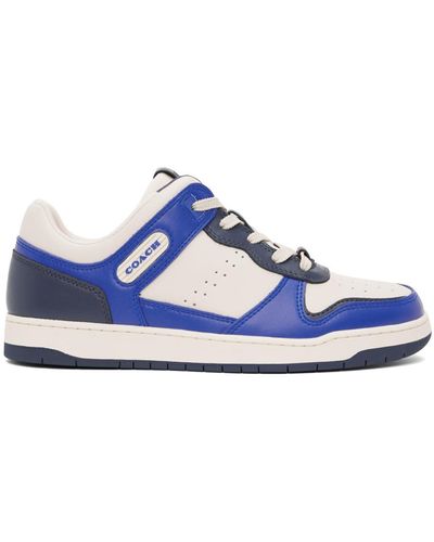 COACH Gray & Blue C201 Sneakers