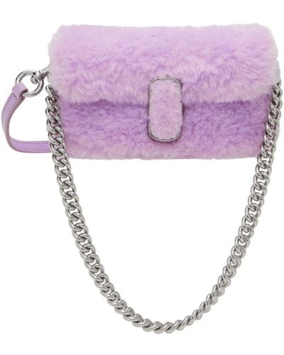 Marc Jacobs Purple 'the Mini Faux-fur' Bag