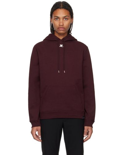 Courreges Embroidered Hoodie - Purple