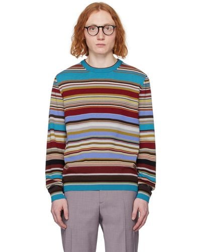 Paul Smith Multicolour Striped Sweater - Black