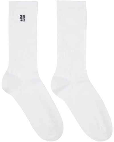 Givenchy Chaussettes blanches à logo