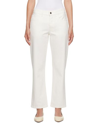 The Row Jean in blanc