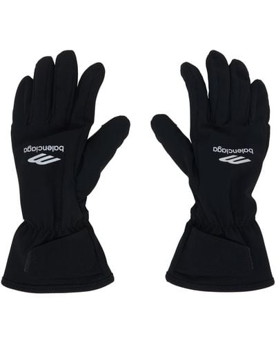 Balenciaga Black Skiwear Gl Ski Gloves