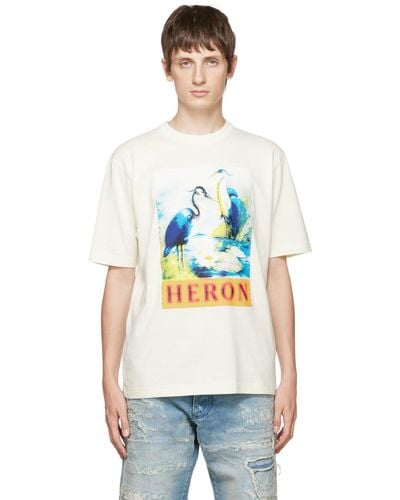 Heron Preston ホワイト Halftone Heron Tシャツ - マルチカラー