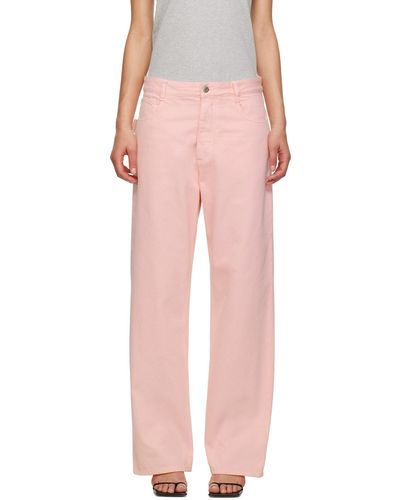 Bottega Veneta Pink Wide-leg Jeans