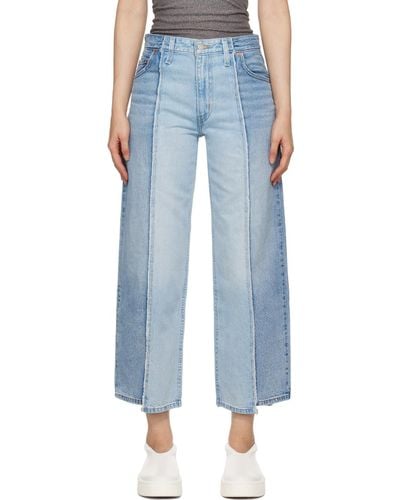 Levi's Blue Recrafted baggy Dad Jeans