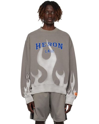 Heron Preston Grey 'heron Law' Sweatshirt - Multicolour