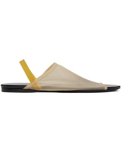 The Row Strapped Clear Sandals - Natural